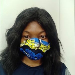 Ankara face mask soft cotton fabric , dust mask